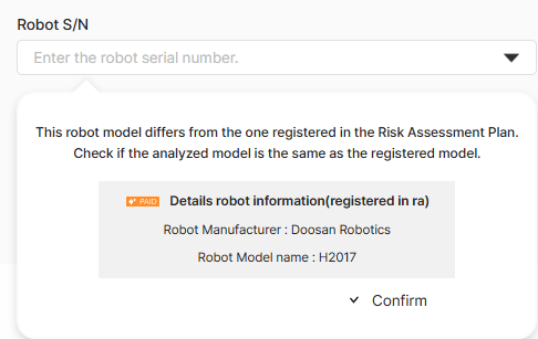 Collision Risk Analysis Report issuance screen