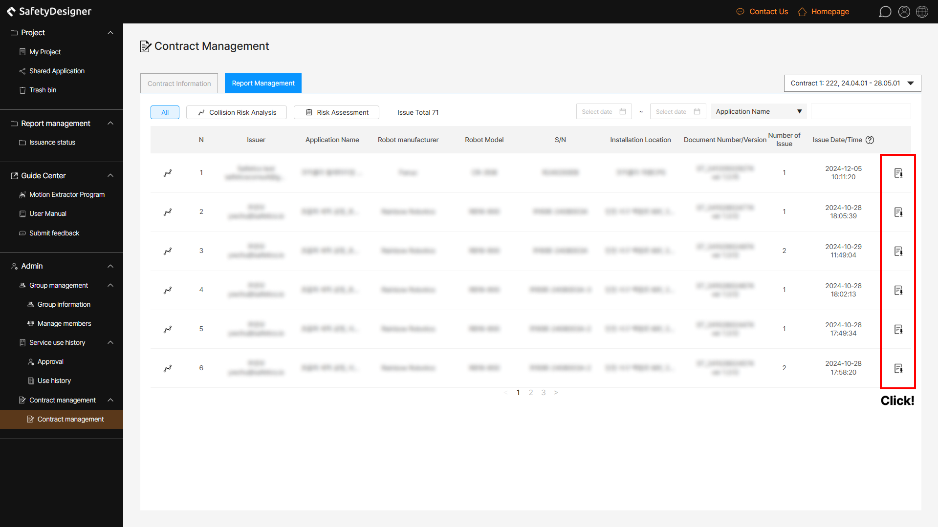 Report management