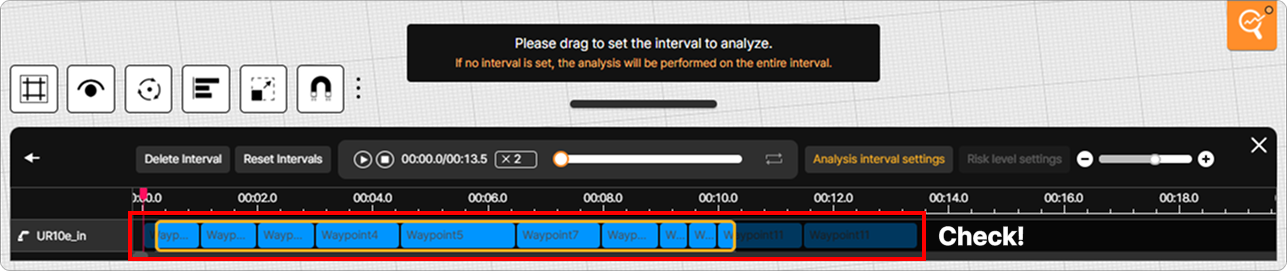 Input Analysis Information screen