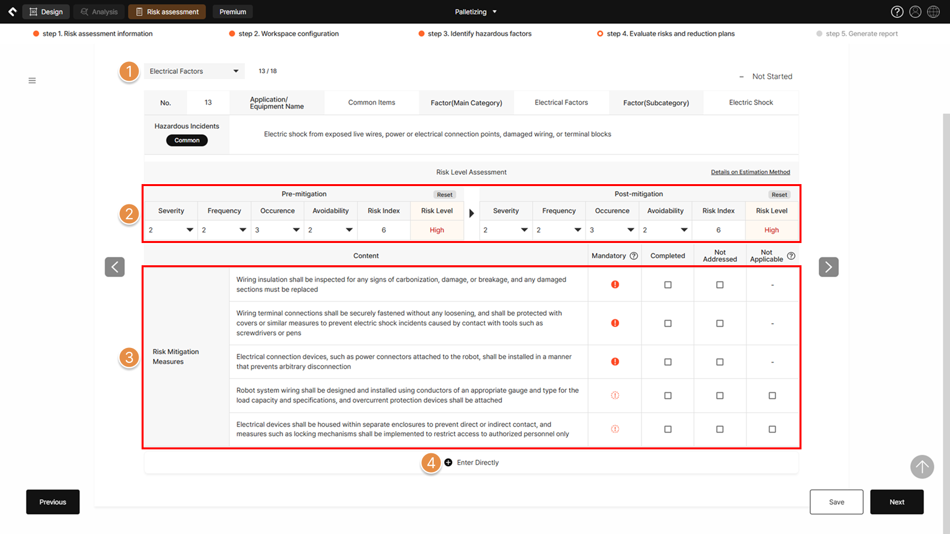 Step 4 – Evaluate risks and reduction plans