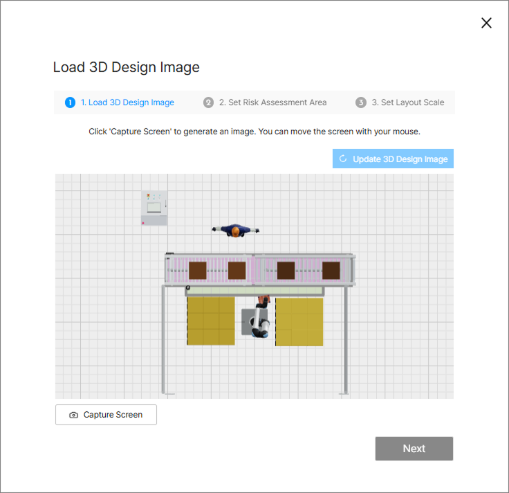 Load 3D application from SafetyDesigner
