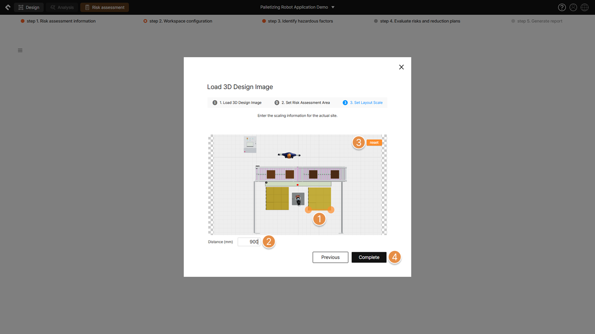 Load 3D design image or upload drawing image 3