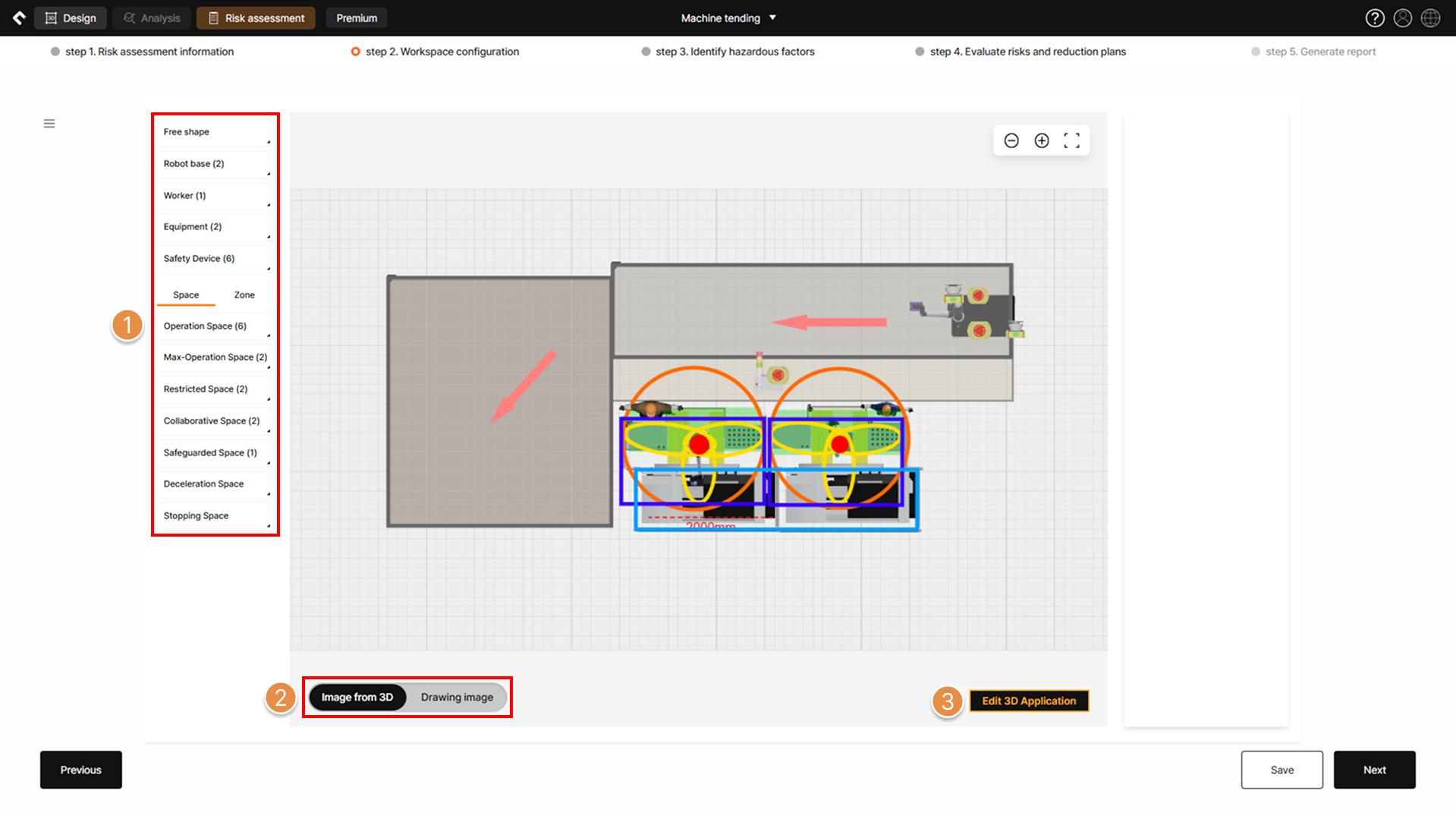 Workspace configuration – Robot system safety spaces