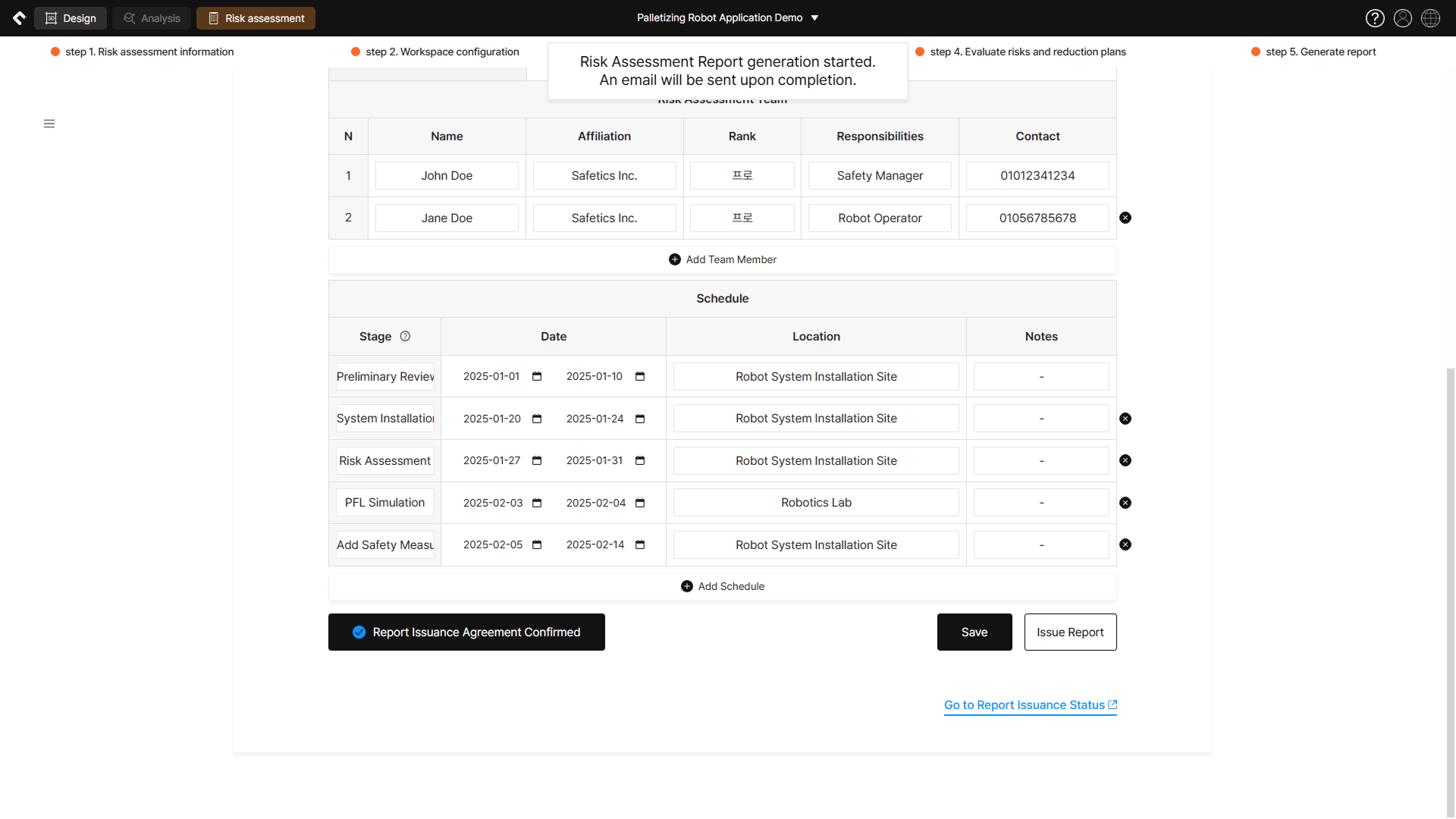 Step 5 – Generate report 3